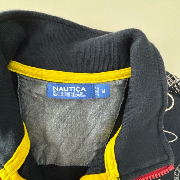 Nautica- Blue Sail graphic full zip sweatshirt- Medium. - Picture 3 of 5